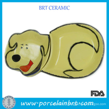Hot Sale Dog Design Ceramic Pet Bowl